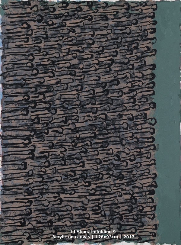 click to enlarge- double click to reduce LI Shan, Unfolding 9
Acrylic on canvas | 126x93cm | 2017