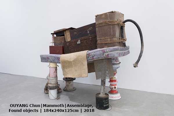 click to enlarge- double click to reduce OUYANG Chun|Mammoth|Assemblage,
Found objects | 184x240x125cm | 2018