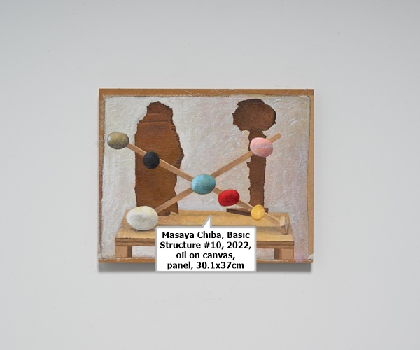click to enlarge- double click to reduce Masaya Chiba, Basic Structure #10, 2022, oil on canvas, panel, 30.1x37cm