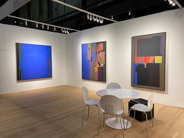 click to enlarge- double click to reduce Mercedes Pardo,Installation view of Booth A1
