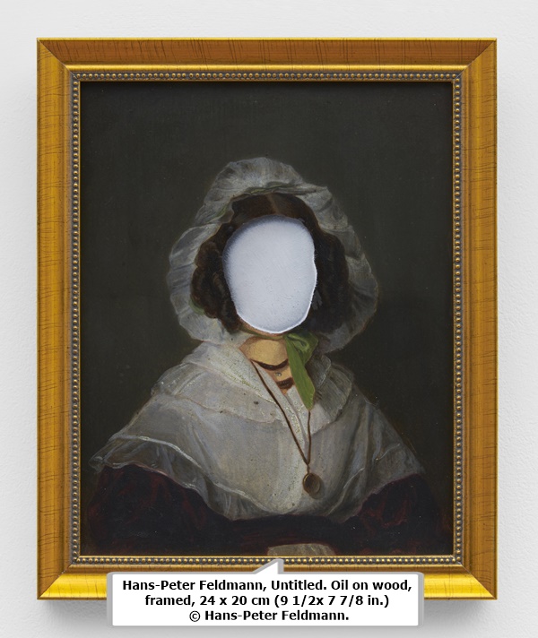 Hans-Peter Feldmann, Untitled. Oil on wood, framed, 24 x 20 cm (9 1/2x 7 7/8 in.) © Hans-Peter Feldmann.