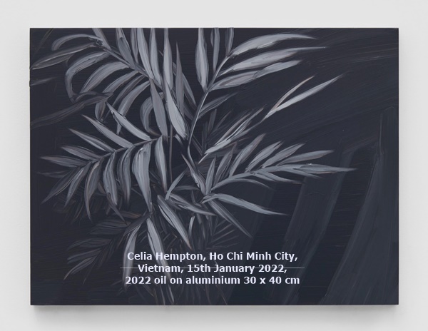 click to enlarge- double click to reduce Celia Hempton
Ho Chi Minh City, Vietnam, 15th January 2022, 2022
oil on aluminium
30 x 40 cm