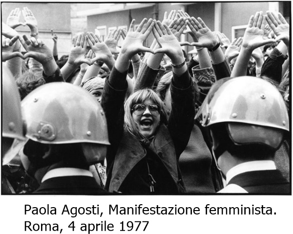 Paola Agosti, Manifestazione femminista. 
Roma, 4 aprile 1977