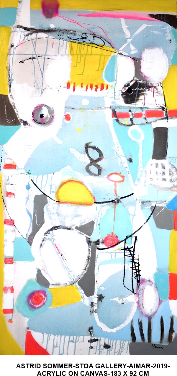 ASTRID SOMMER-STOA GALLERY-AIMAR-2019-ACRYLIC ON CANVAS-183 X 92 CM
