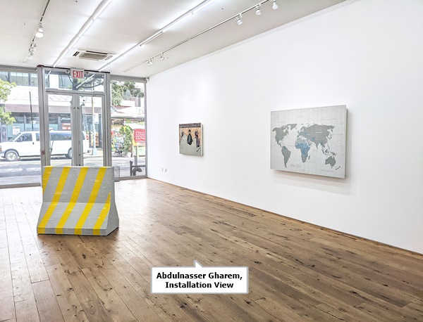 click to enlarge- double click to reduce Abdulnasser Gharem, Installation View