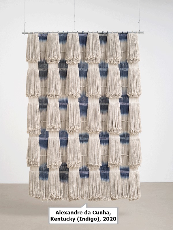 click to enlarge- double click to reduce Alexandre da Cunha, Kentucky (Indigo), 2020