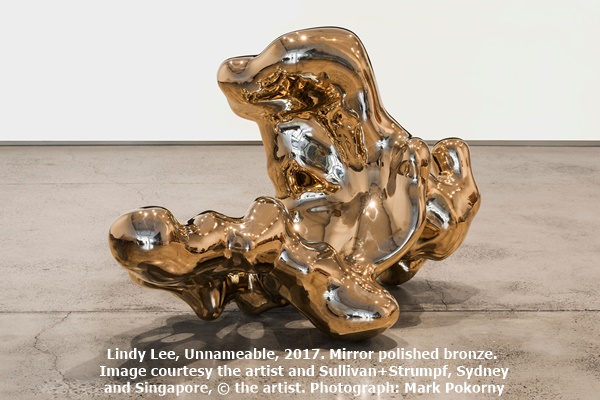 click to enlarge- double click to reduce Lindy Lee, Unnameable, 2017. Mirror polished bronze. Image courtesy the artist and Sullivan+Strumpf, Sydney and Singapore, © the artist. Photograph: Mark Pokorny