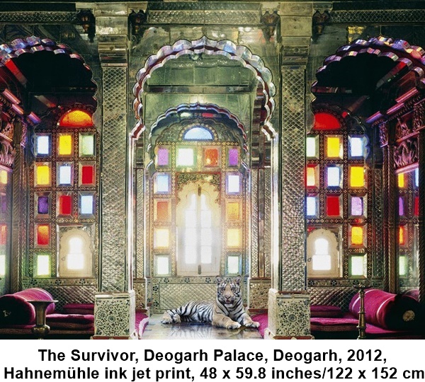 Karen Knorr, The Survivor, Deogarh Palace, Deogarh, 2012, Hahnemühle ink jet print, 48 x 59.8 inches/122 x 152 cm