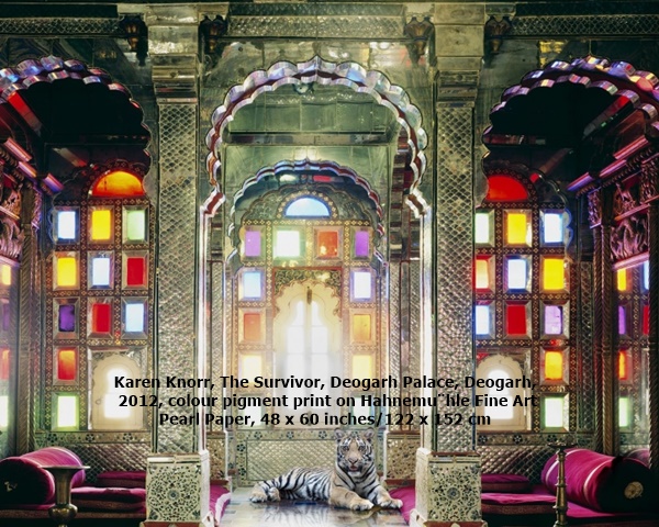 click to enlarge- double click to reduce Karen Knorr, The Survivor, Deogarh Palace, Deogarh, 2012, colour pigment print on Hahnemühle Fine Art Pearl Paper, 48 x 60 inches/122 x 152 cm