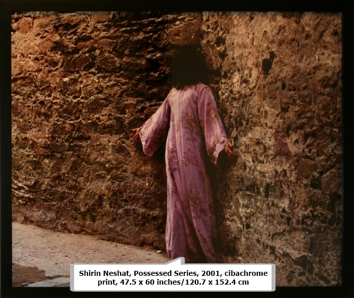 click to enlarge- double click to reduce Shirin Neshat, Possessed Series, 2001, cibachrome print, 47.5 x 60 inches/120.7 x 152.4 cm