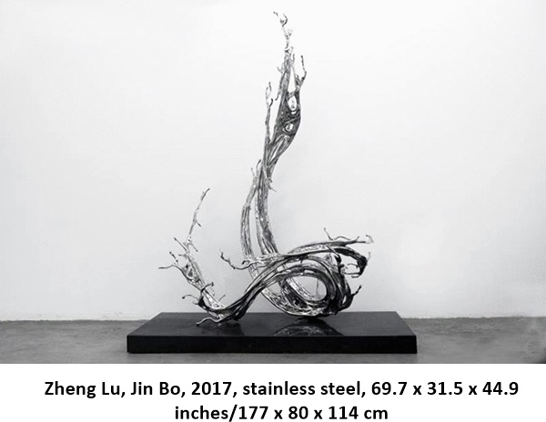 Zheng Lu, Jin Bo, 2017, stainless steel, 69.7 x 31.5 x 44.9 
inches/177 x 80 x 114 cm