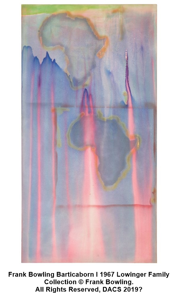 Frank Bowling Barticaborn I 1967 Lowinger Family Collection © Frank Bowling. All Rights Reserved, DACS 2019​