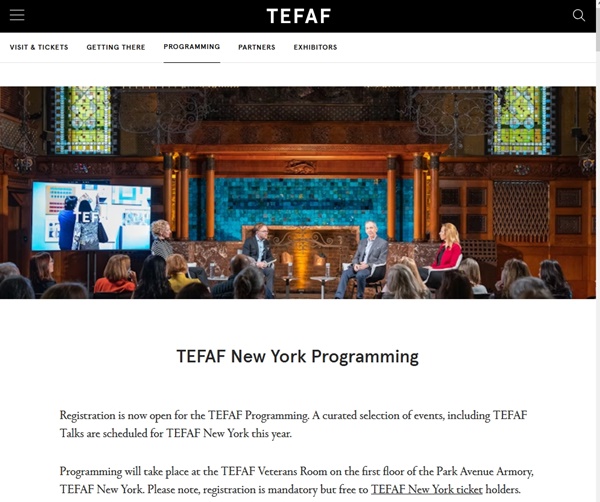 click to enlarge- double click to reduce 91 galleries at Tefaf New York Spring 2025, USA - May 9 > 13, 2025 @TEFAF