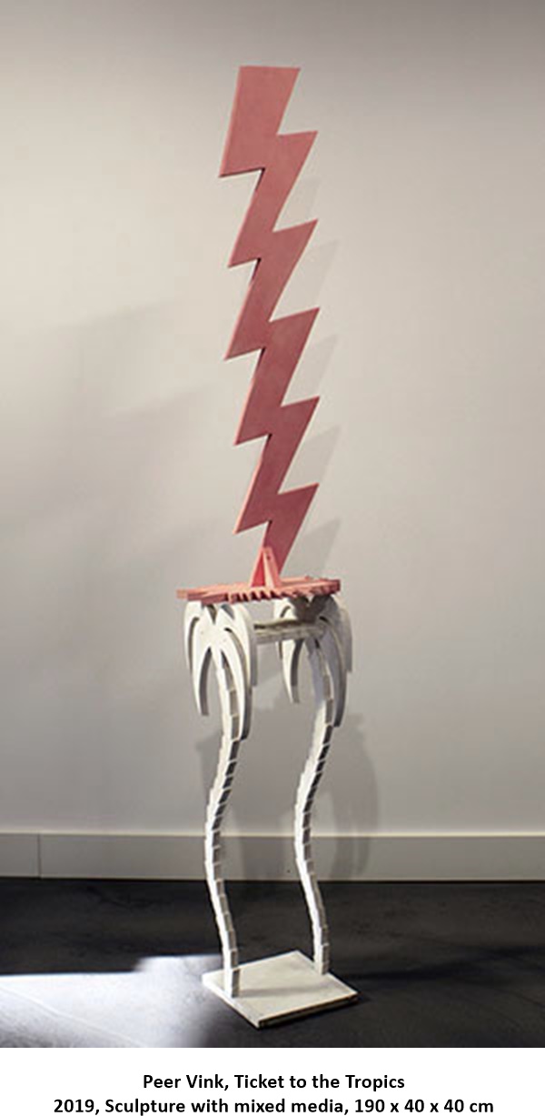 Peer Vink
Ticket to the Tropics
2019, Sculpture with mixed media, 190 x 40 x 40 cm