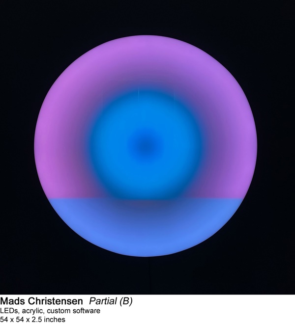 Mads Christensen, Partial (B) LEDs acrylic custom software 54x54x25 inches 
