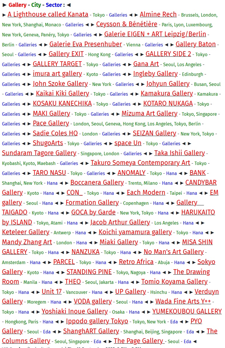 Tokyo Gendai, JAPAN - September 12 > 14, 2025 @tokyogendai