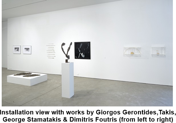 ILEANA TOUNTA CONTEMPORARY ART CENTRE, Athens, Coffins of Black, Coffins of Luck Installation view with works by Yiannis Theodoropoulos, Eri Dimitriadi, Pantelis Chandris & Alkistis Mavrokefalou (from left to right)