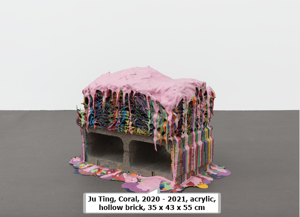 click to enlarge- double click to reduce Ju Ting, Coral, 2020 - 2021, acrylic, hollow brick, 35 x 43 x 55 cm