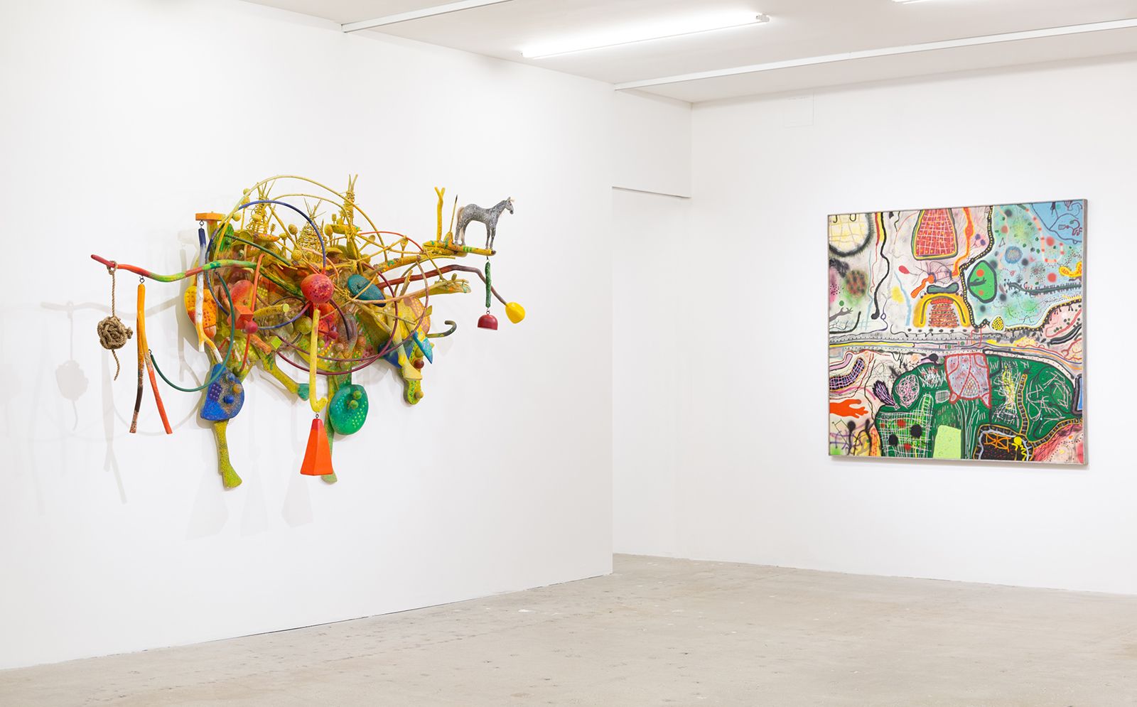 click to enlarge- double click to reduce Roy De Forest Installation View