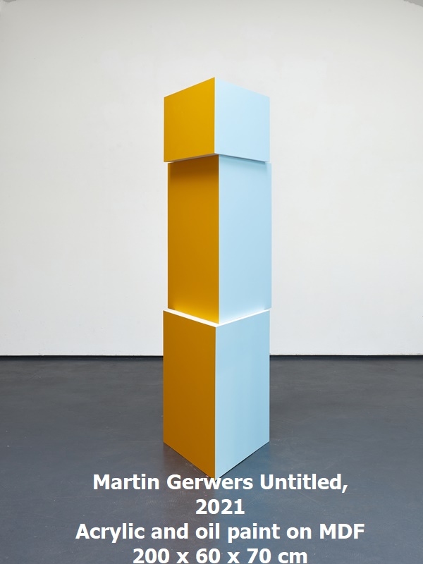 click to enlarge- double click to reduce Martin Gerwers
Untitled, 2021
Acrylic and oil paint on MDF
200 x 60 x 70 cm