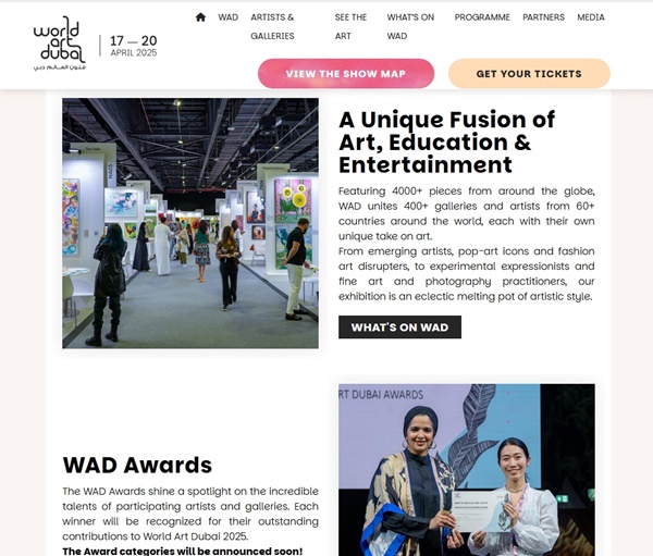 click to enlarge- double click to reduce World Art Dubai 2022 - March 11 > 13, 2022 @worldwad