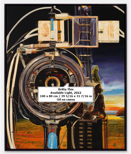 Britta Thie
Available Light, 2022
100 x 80 cm / 39 5/16 x 31 7/16 in
Oil on canva