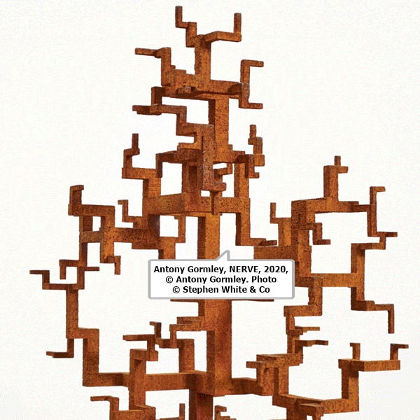 click to enlarge- double click to reduce Antony Gormley, NERVE, 2020, © Antony Gormley. Photo © Stephen White & Co
