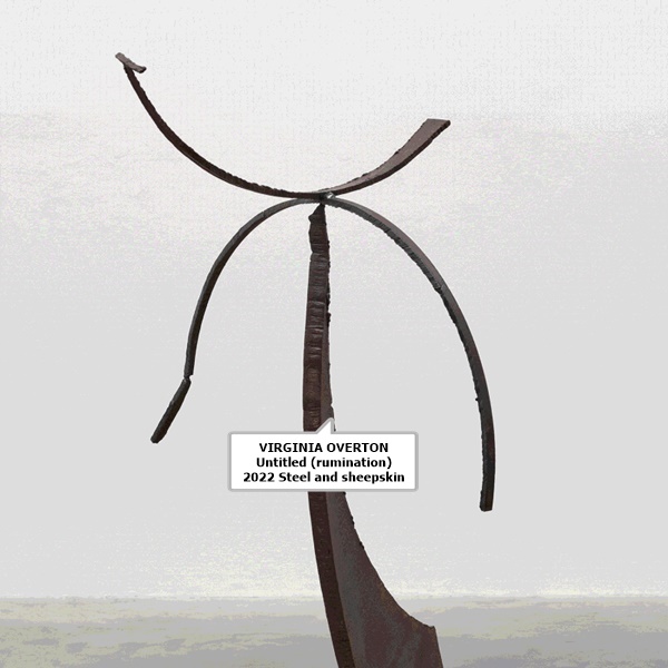 VIRGINIA OVERTON
Untitled (rumination)
2022
Steel and sheepskin