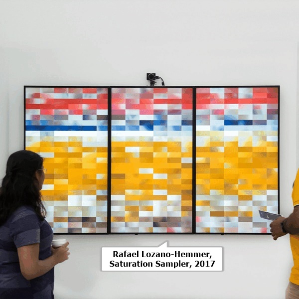click to enlarge- double click to reduce Rafael Lozano-Hemmer, Saturation Sampler, 2017