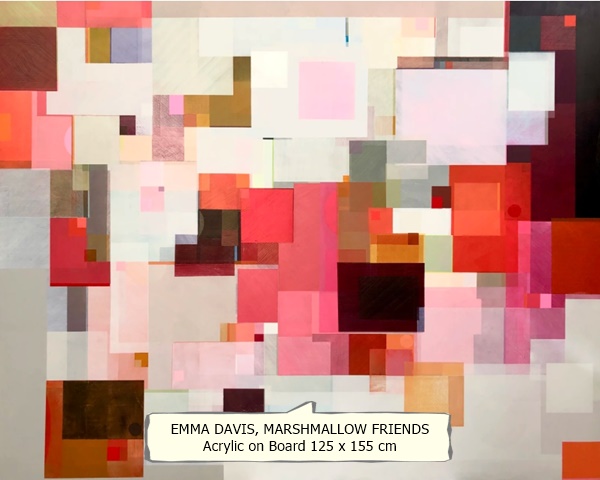EMMA DAVIS
MARSHMALLOW FRIENDS
Acrylic on Board
125 x 155 cm