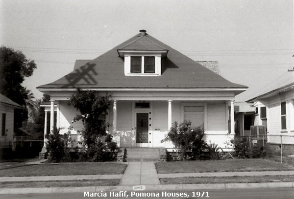 click to enlarge- double click to reduce Marcia Hafif, Pomona Houses, 1971
