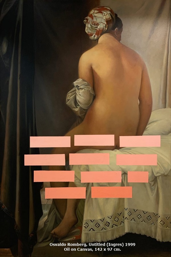 Osvaldo Romberg, Untitled (Ingres) 1999 
Oil on Canvas, 142 x 97 cm.