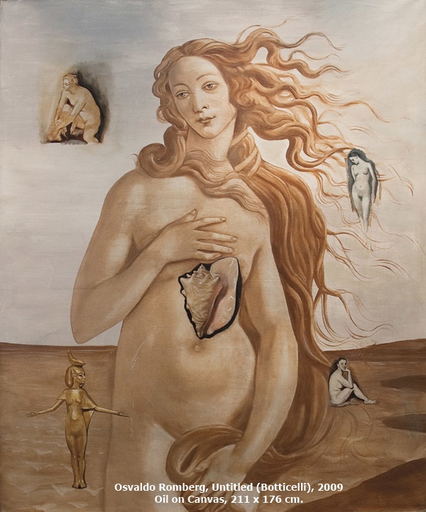 Osvaldo Romberg, Untitled (Botticelli), 2009  
Oil on Canvas, 211 x 176 cm.