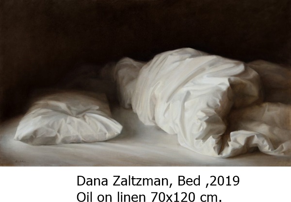 Dana Zaltzman, Bed ,2019
Oil on linen 70x120 cm.