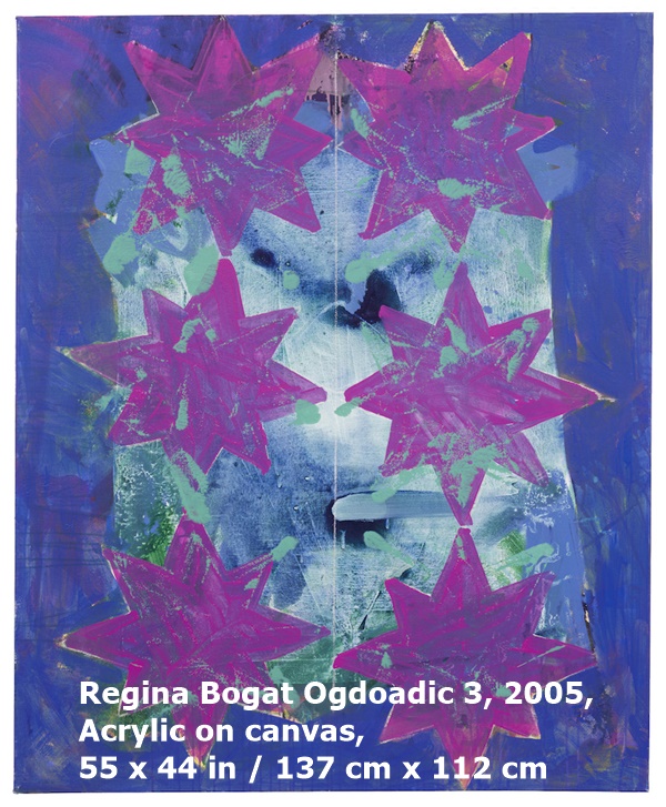 click to enlarge- double click to reduce Regina Bogat Ogdoadic 3, 2005, Acrylic on canvas, 55 x 44 in / 137 cm x 112 cm