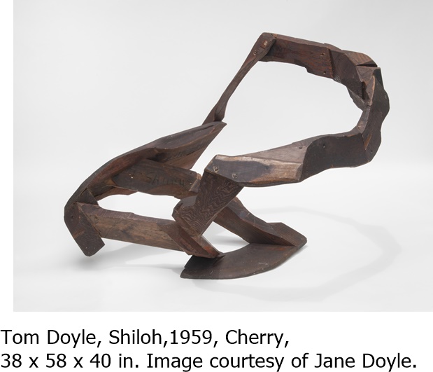 Tom Doyle, Shiloh,1959, Cherry, 
38 x 58 x 40 in. Image courtesy of Jane Doyle.