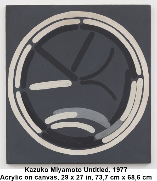 
Kazuko Miyamoto
Untitled, 1977
Acrylic on canvas, 29 x 27 in, 73,7 cm x 68,6 cm